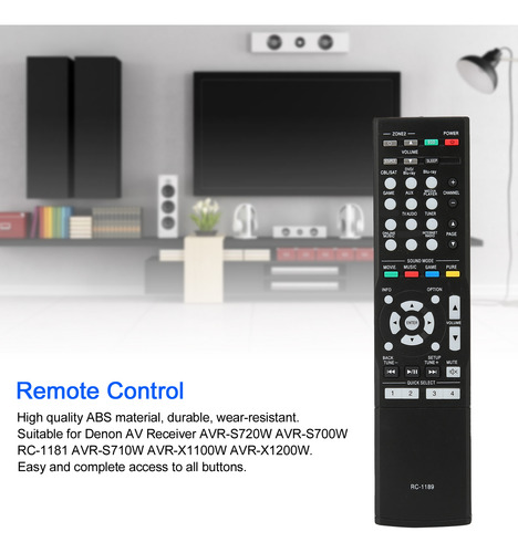 Controle Remoto Para Denon Av Receiver Avrs720w Avrs700w
