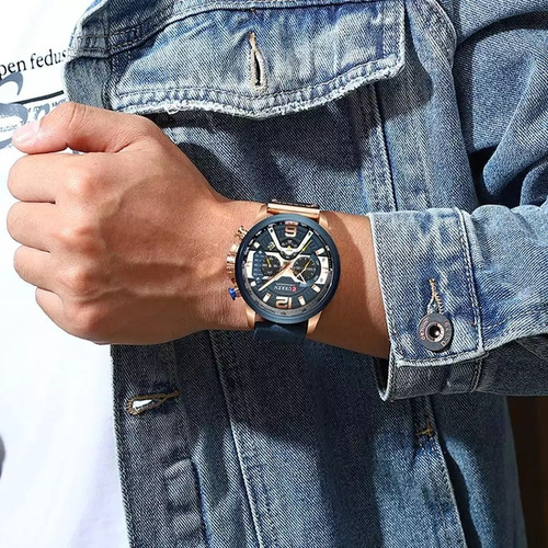 Relógio Masculino Currren De Luxo Original Esportivo 8329
