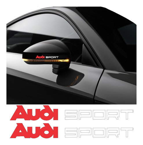 Adesivo Audi Sport Retrovisor Aud003 Fk
