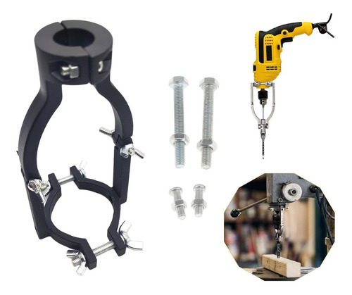 Soporte De Fijación Del Adaptador De Negro Con 4x Partes