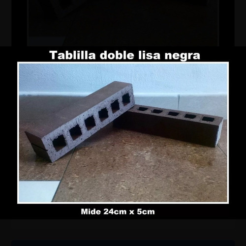 Tablilla Doble Lisa Negra