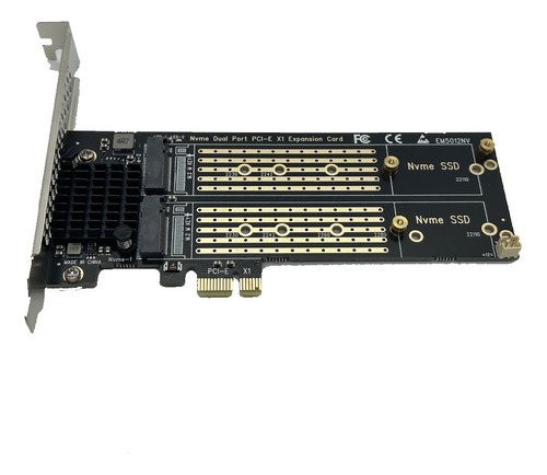 Adaptador Ssd M2 Nvme Duplo Pci Express X1