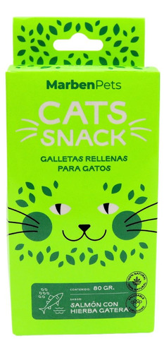  Galletas Rellenas Cats Snack Salmón Con Hierba Gatera 80gr