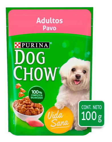Alimento Perro Dog Chow Adultos Pavo Sobre 100g Purina