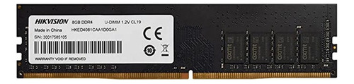 Memoria RAM U1 gamer color negro 8GB 1 Hikvision HKED4081CAB2F1ZB1