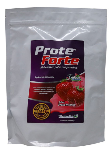 Prote Forte Polvo Sabor Fresa Bolsa 400 G