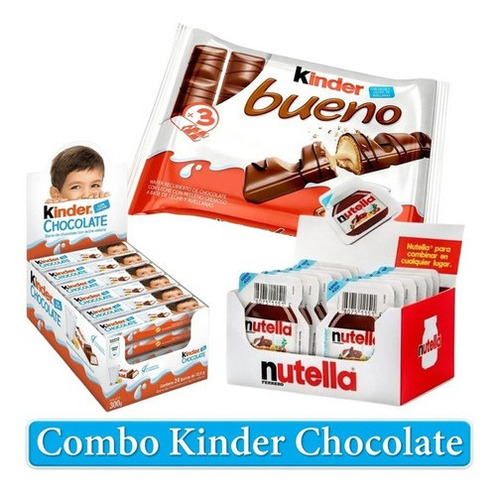 Combo Regalo Chocolates Ferrero Kinder Nutella