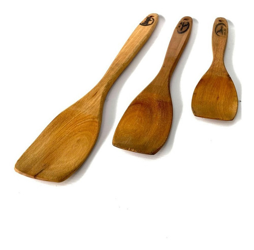 Pack Set X 3 Cucharas De Madera Para Cocina