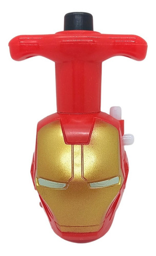 Trompo Ironman Avengers Hierro Luz Luminoso Sonido Musica