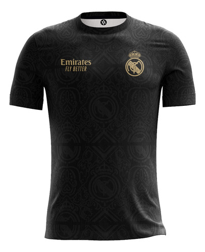 Camiseta Real Madrid Black Artemix Cax-1456