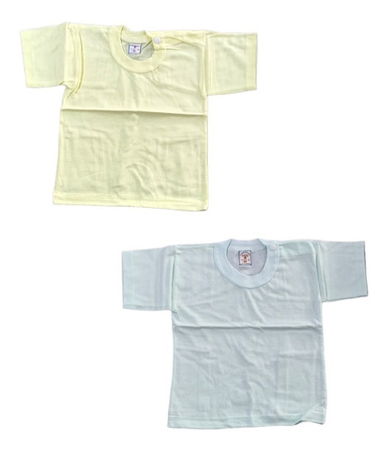 Pack 2 Camisetas Manga Corta 100% Algodón Niños 1-2 Años