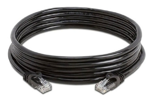 Cable Patch Cord 5 Metros Rj45 Utp Categoria 5e Negro