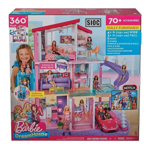 Set De Juego Barbie Estate Casa De Los Sueños Con Elevador