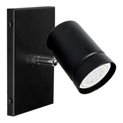 Aplique Spot Pared 1 Luz Acero Lampara Gu10 Led Minimalista