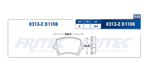 Balatas Traseras Golf Sportwagen 2012 Fritec 2.5l Volkswagen