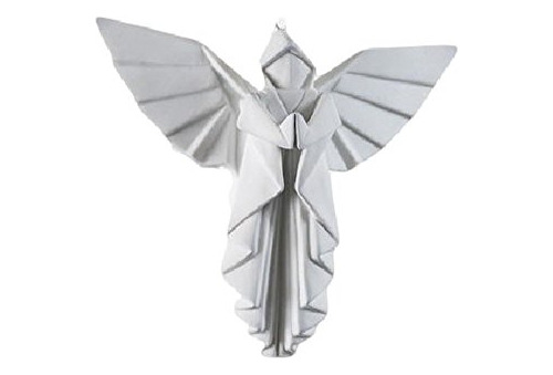 Porcelana Del Estilo De Origami Figura De Angel Colgant...