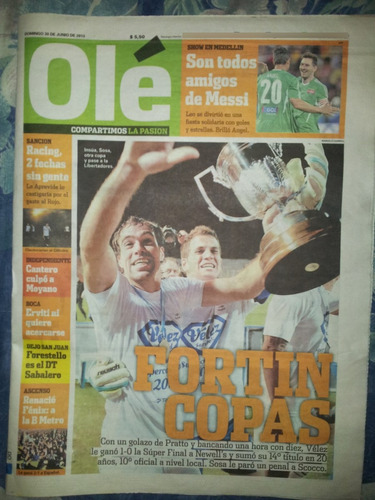 Diario Ole Velez Campeon Super Final 2013 - Edic. 30/06/2013