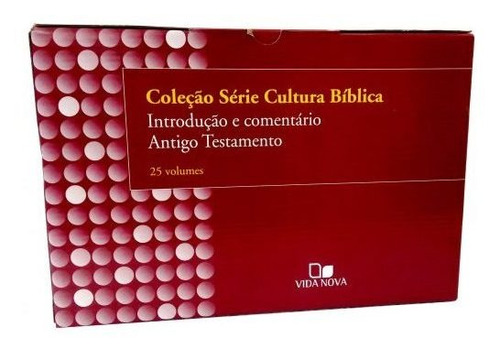 Série Cultura Bíblica Antigo Testamento 25 Volumes Vida Nova