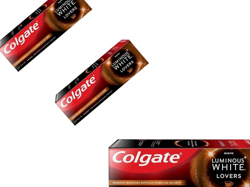 Set Colgate Lovers Pasta Dental Remueve Manchas Café 3pzas