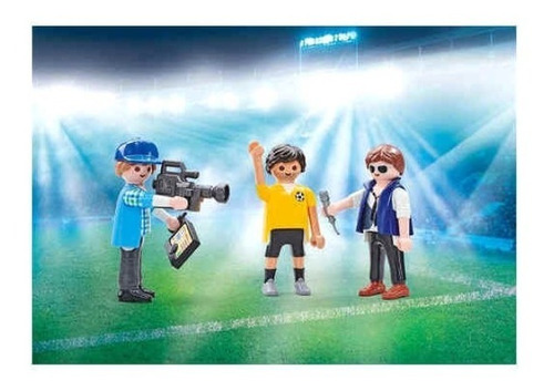 Playmobil Futbolista Con Reporteros Add On Nuevo