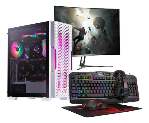 Kit Pc Gamer Monitor 23.8 Ryzen 7 5700x Ssd 1tb Ram 32gb