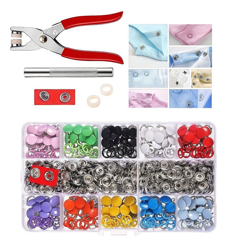 Juego De Herramientas Con Kit De Botones De 200 Piezas