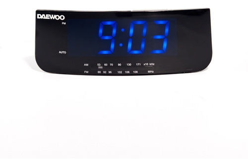 Radio Reloj Led Alarma Despertador Daewoo Di-2618 Color Negro