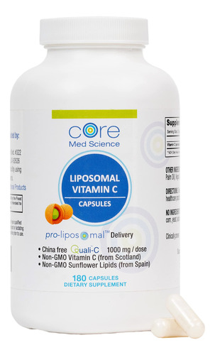 Core Med Science Vitamina C Liposomal De 1000 Mg, 180 Capsul