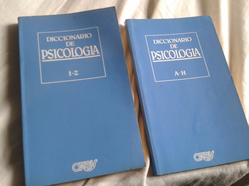 Diccionario De Psicologìa 2 Tomos Ediciones Orbis Envios C51