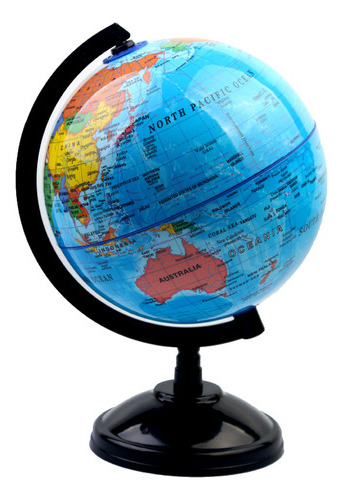 Globo Terráqueo Giratorio Didáctico Mapa Mundo Español 14cm