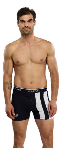 Boxer Largo Hombre Algodón Licra Alfani Suave, Comodo 2078