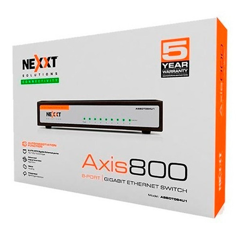 Switch Nexxt Axis 800 Asbdt084u1 8puertos Gigabit 