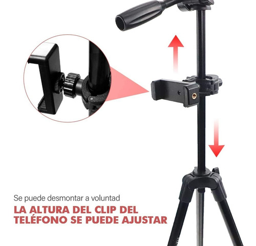 Imagen 7 de 7 de Adaptador Vertical Y Giratorio Para Trípode, Teléfono/cámara