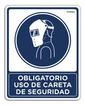 Comprar Señalamiento Obligatorio Uso De Careta De Seguridad 40x50