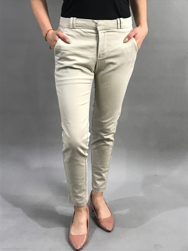 Pantalón Marca  Mango  (talla 34) De Color Verde