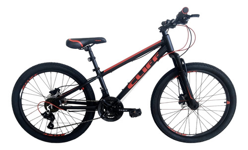 Bicicleta Mtb Cliff Lizard Rin 24 7 Vel, Rin 24 Aluminio Hyd