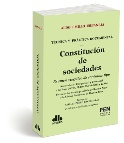 Constitucion De Sociedades - Aldo Emilio Urbaneja