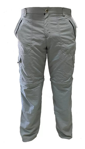 Pantalon Pesca Tecnico Presa Viva Gris Uv 50