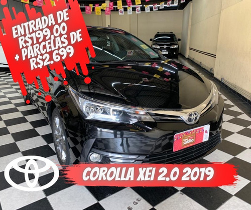 Toyota Corolla Xei 2.0 2.0 Preta 2018/2019 Flex Aut