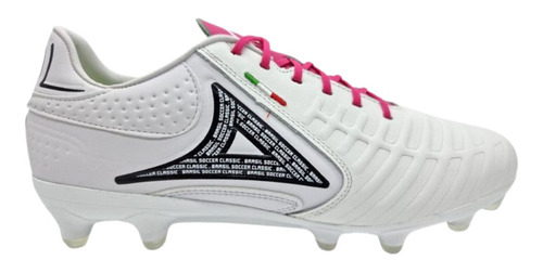 Zapatos De Futbol Pirma Brasil Reinier Blanco Blanco Cuero 