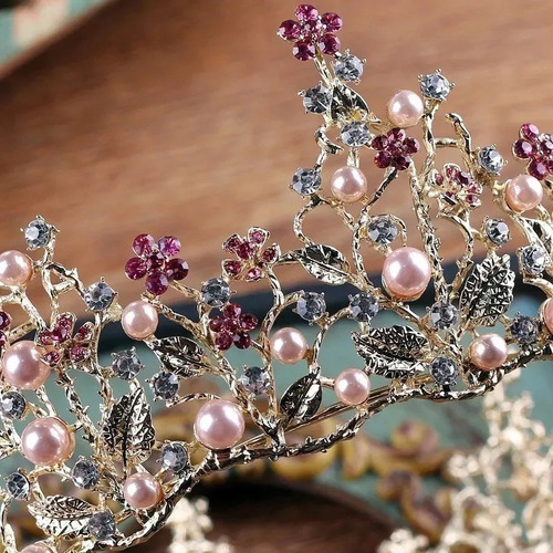 .l Corona Tiara Reina For Novia De Estilo Retro Barroco
