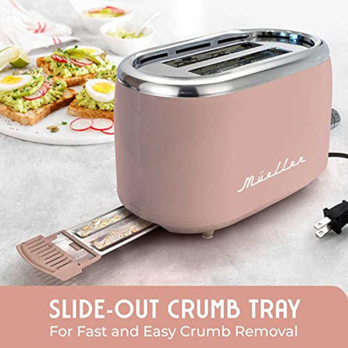 Mueller Retro Toaster 2 Slice With 7 Browning