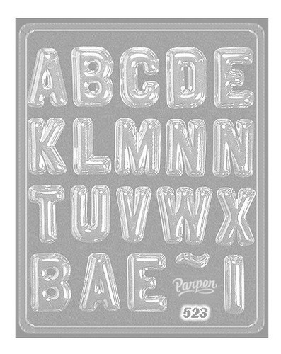 Imagen 5 de 8 de Set De 2 Moldes Letras Y Signos Parpen