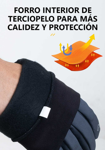 Guantes Térmicos Deportivos Transpirables Running Aonijie Negro / Talle L