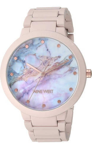 Nine West ® Reloj De Mano Mujer Mármol Azulado Caja 40mm Ev