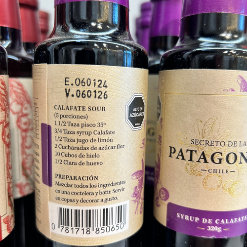 Pack 4 Syrup Calafate Aluvión Magallánico Terremoto Y Más