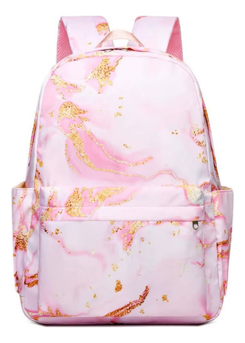 Mochila Stitch Set De 3 Pzas Escolar Primaria Verde Claro Estampado