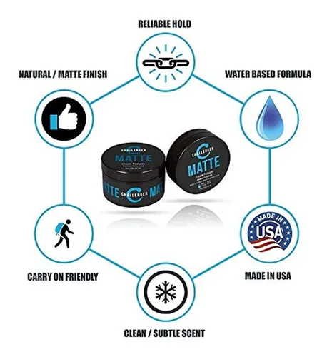 Pomada De Color Crema Mate Para Hombre