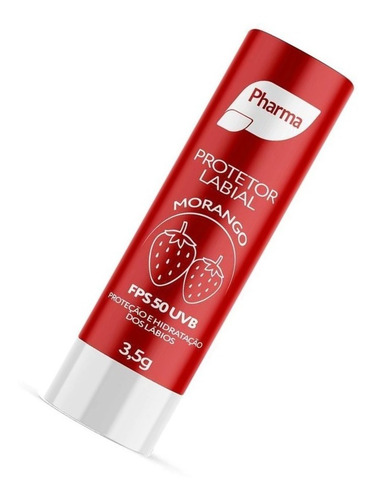 Imagem 3 de 4 de Protetor Labial E Solar Proteção Fps50 Bastão Morango Pharma