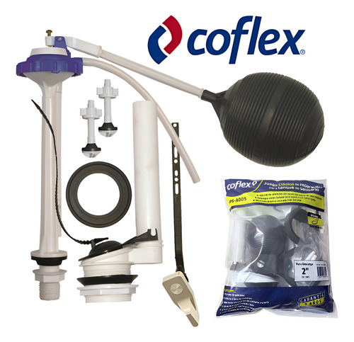 Juego De Herrajes Para Baño Sanitario Wc 2 Pzas 2'' Coflex